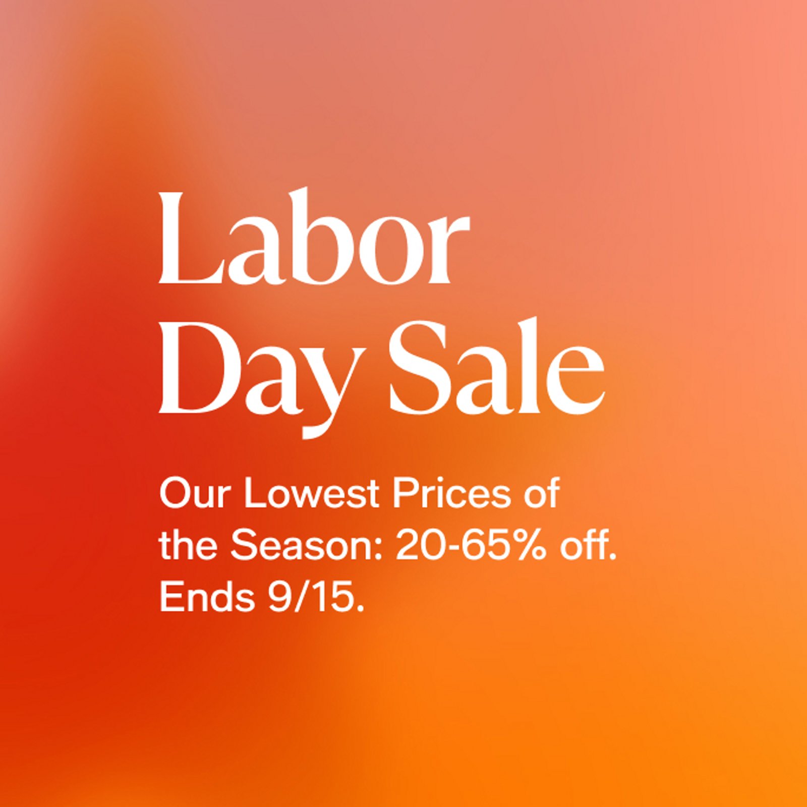 Labor Day Sale