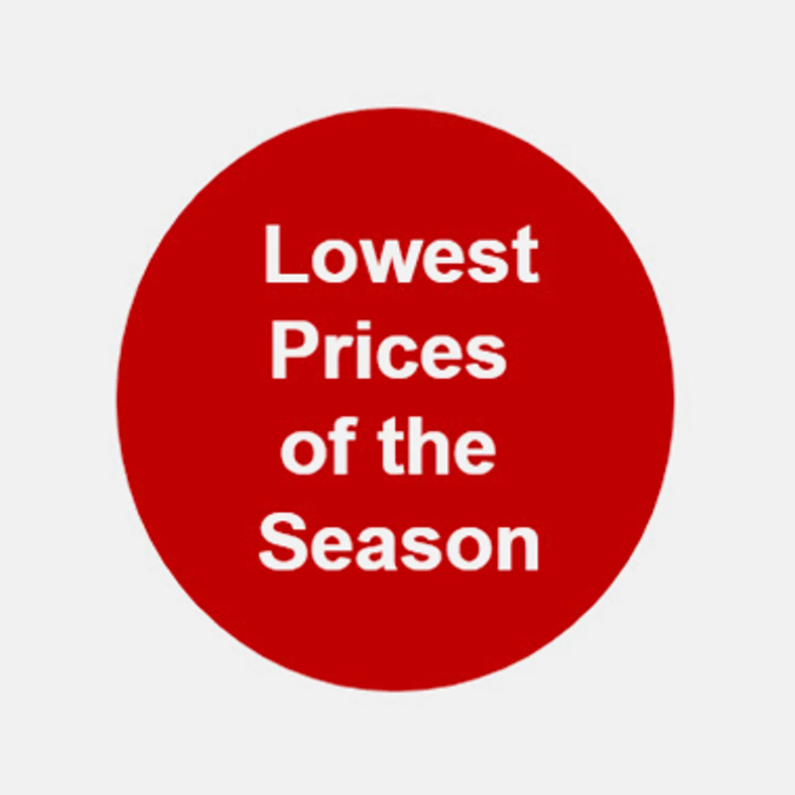 Lowest Prices of the Season